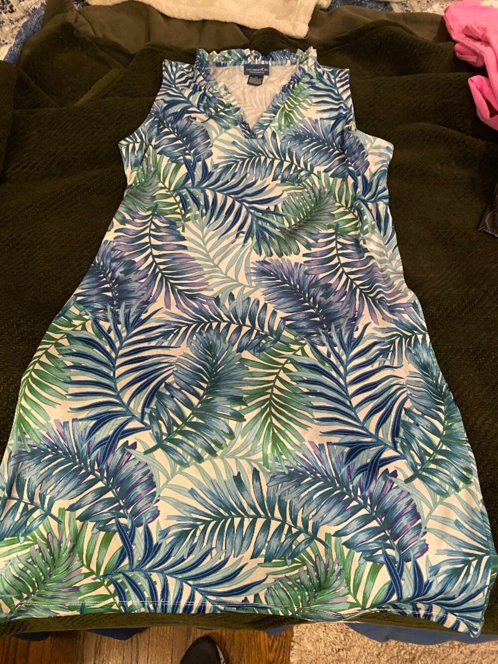 Caribbean Joe Beach/Pool Dress Sleeveless Cover up Size Medium